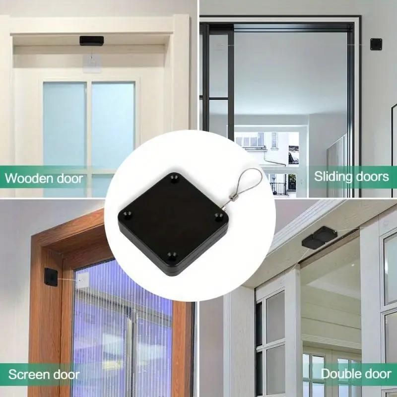 Easy-Install Automatic Door Closer with Adjustable Sensor – No Drilling Needed