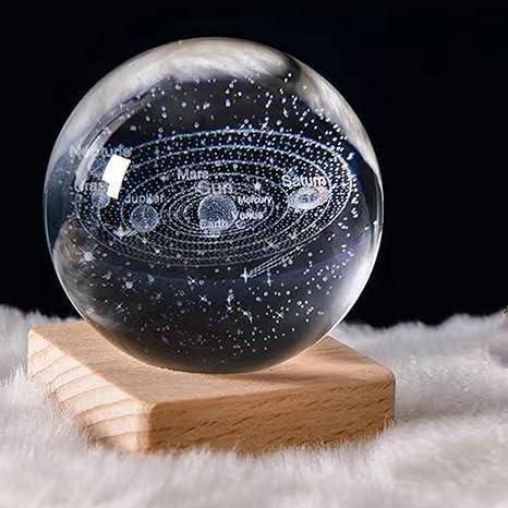 3D Crystal Ball LED Lamp – Assorted Designs, Elegant Night Light Gift