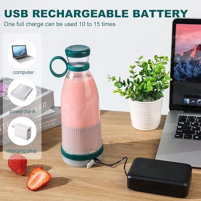 Portable USB Mini Juice Blender for Travel, Gym & Office