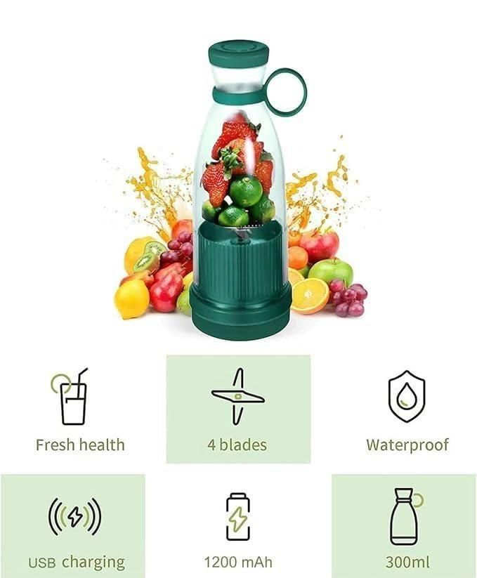 Portable USB Mini Juice Blender for Travel, Gym & Office