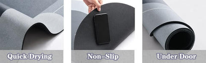 Cushion Mat – Super Absorbent, Quick-Dry Soft Carpet (Round, 40x60cm)
