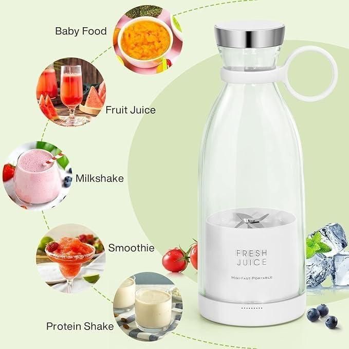 Portable USB Mini Juice Blender for Travel, Gym & Office