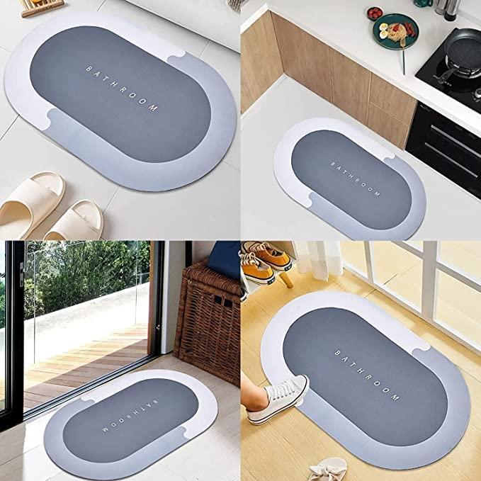 Cushion Mat – Super Absorbent, Quick-Dry Soft Carpet (Round, 40x60cm)