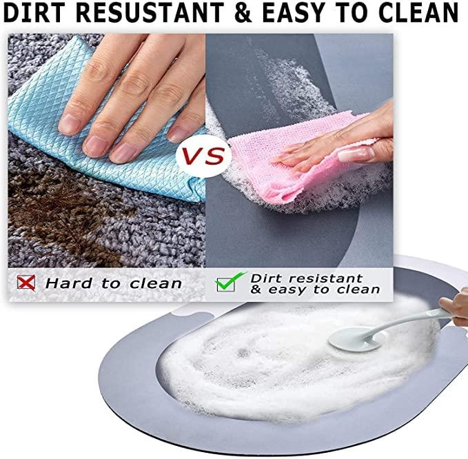 Cushion Mat – Super Absorbent, Quick-Dry Soft Carpet (Round, 40x60cm)