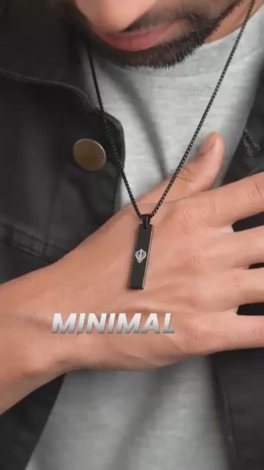 Khanda Spiritual Mini Tag Chain